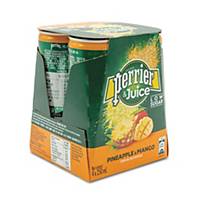 Perrier Mango & Pineapple Sparkling Juice 250ml - Pack of 4