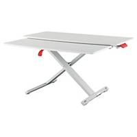 Leitz Ergo Cosy Sit/Stand Desk Converter with Sliding Tray- White