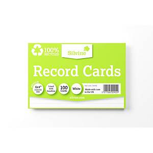 Oxford Revision Cards, Flash Cards, Ruled, A6, White, 200 Flash