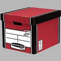 Fellowes Bankers Box Premium Tall Storage Box (Red) - Pack of 5