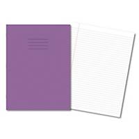 Exercise Book 8mm Ruled and Margin 80 pages A4+ 75G Purple - Box 45