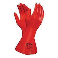 ANSELL SOL-VEX 37-900 NBR CHEMICAL GLOVES RED SIZE 10