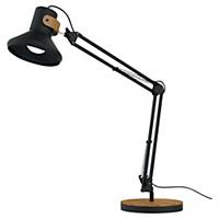 Lampe Unilux Baya - LED - bras articulé - bambou/noire