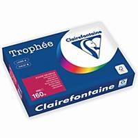 Clairef. Multifunktionspapier Trophée 1016C, A4, 160 g/m², kirschrot, int. 250Bl