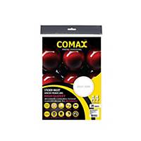 COMAX INKJET STICKER GLOSSY A4 WHITE - PACK OF 20 SHEETS