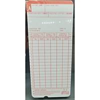 Pack of 100 - TP68 Time Attendance Punch Card