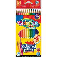 Colorino színes ceruza, háromoldalú, 12 db/csomag