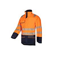 Sioen Torvik 7330 hi-vis rain jacket, orange/navy blue, size S, per piece