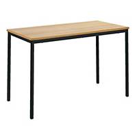 Metalliform Fully Welded Table 460mm Maple Laminate with Black Frame