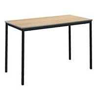 Metalliform Fully Welded Table 760mm Maple Laminate with Black Frame