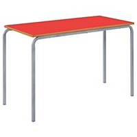 Metalliform Crushed Bent Nesting Table 590mm Red with Light Grey Frame