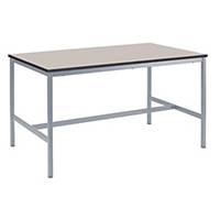 Metalliform Fully Welded Craft Table 950mm Grey Laminate with Light Grey Frame