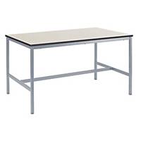 Metalliform Fully Welded Craft Table 800mm Ailsa Laminate with Light Grey Frame