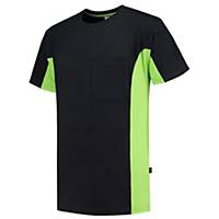 Tricorp 102002 T-shirt, zwart/groen, maat S, per stuk