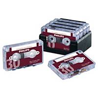 Mini-cassette Philips pour enregistreur analogique Mémo 388