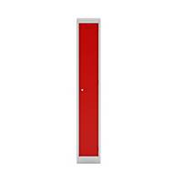 Bisley 1 Door Primary Locker - Red - 1800x300x450mm
