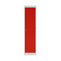 Bisley 1 Door Clean & Dirty Primary Locker - Red - 1800x450x600mm