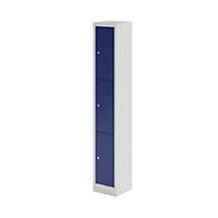 Bisley 3 Door Primary Locker - Blue - 1800x 300x300mm