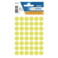 Etichette multiuso Herma 1854, 12 mm giallo chiaro, confezione da 240 pezzi