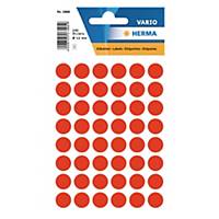 Multipurpose labels HERMA 1866, 13 mm, round, bright red, package of 240 pcs