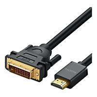 Kabel HDMI - DVI 24+1 TB, 1.8 m, czarny