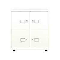 Bisley LateralFile Lodges, 800mm W, 2x375mm doors & 2x375mm drawers - Chalk