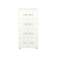 Bisley LateralFile Lodges, 800mm W, 6x375mm doors & 2x375mm drawers - Chalk