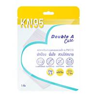 DOUBLE A CARE KN95 Folded regular mask White Pack of 5