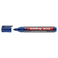 Permanent Marker Edding 300, round tip, line width 1,5-3 mm, blue