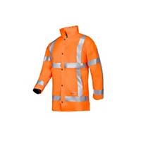Sioen Merapi 7850A2FE0 hi-vis winter rain jacket, neon orange, size 3XL