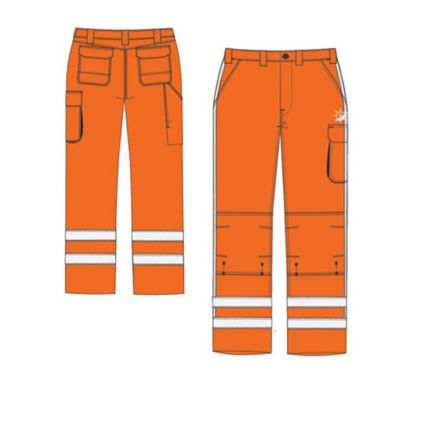Pantalon de travail hi-vis Manderley BR3512 RWS pour, orange fluo ...