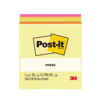 Pack of 4 - MINI Small 200 STICKY NOTEs - Blue + Green + Pink + Yellow -  1.5X2