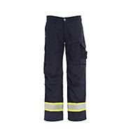 Tranemo 6021 work trousers, fluo yellow/navy blue, size 44, per piece