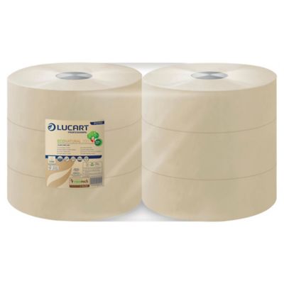 Lucart EcoNatural Maxi Jumbo Toilet Rolls 350m - Pack of 6