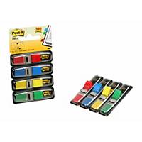 Post-it® Index 6834 étroits, 4 couleurs, 12 x 43 mm, paquet de 4 distributeurs