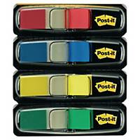 Dispensador Index pequeño Post-it - 12 x 43 mm - colores clásicos - Pack de 4