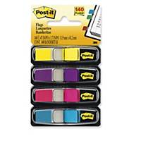 Post-It Flags 12X44mm  Assorted Bright Colour - Pack of 4