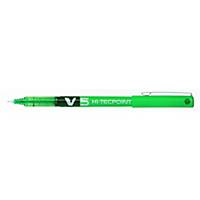 Pilot Hi-Tecpoint V5 roller pen met dop, 0,5 mm, fijn, groen, per stuk