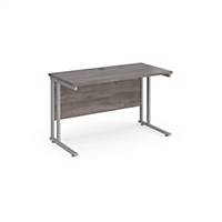 Maestro 25 Straight Desk 1200x600mm, Grey Oak Top Delivery Only - Excludes NI