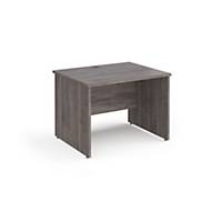 Panel End Straight Desk 1000W Grey Oak Delivery Only - Excludes Northern Ireland