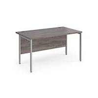 Maestro 25 H Frame Desk 1400x800mm Grey Oak Delivery Only - Excludes NI