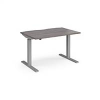 Elev8 Straight SitStand Desk 1200X800mm Grey Oak Top Del Only  Excl NI