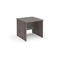 Panel End Straight Desk 800W Grey Oak Delivery and Installation - Excludes NI