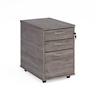 3 Drawer Tall Mobile Pedestal 600mm Grey Oak Del and Installation  Excl NI