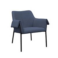 Liana Lounge Chair Blue with Black Frame Delivery Only - Excludes NI