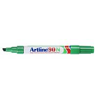 Artline 90N permanent marker, metal chisel tip, green, per piece