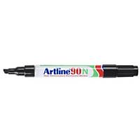 Artline 90N permanent marker, metal chisel tip, black, per piece
