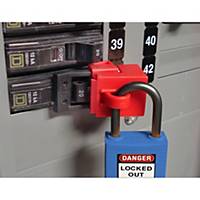 CLAMP-ON BREAKER LOCKOUT 277 VOLT RED