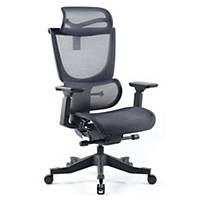 Elise Black Mesh Back Operator Chair Headrest and Black Seat Del Only  Excl NI