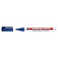 Edding® 400 permanent marker, fine, bullet tip, 1 mm, blue, per piece